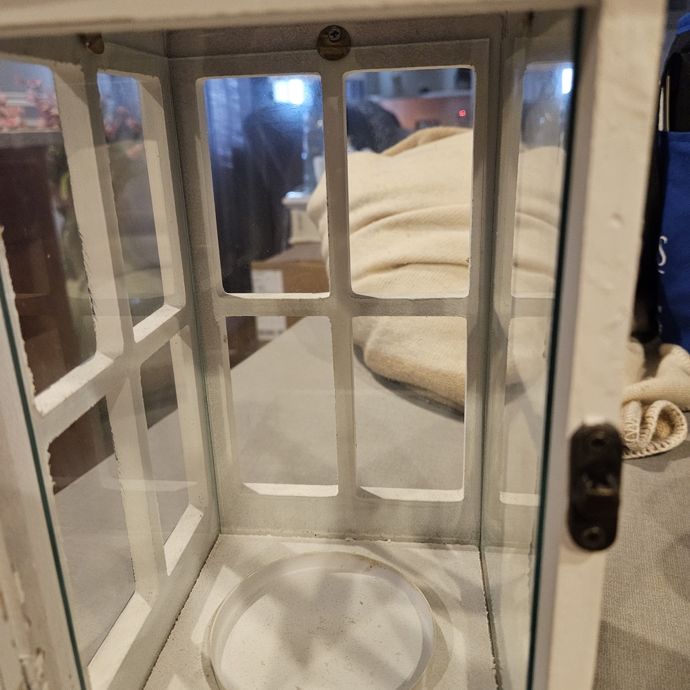 Wooden White and Blue Decorative Lantern - Picture 6 of 8
